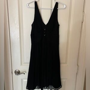 Express black chiffon crepe dress, size 8